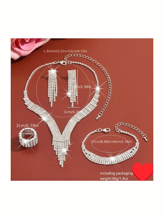 ShuShu Set cu Colier , Cercei & Inel