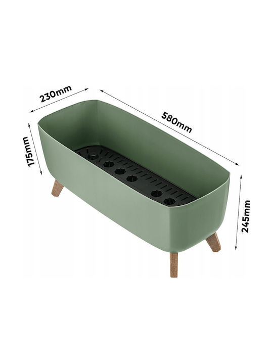 Prosperplast Gracia Case Pot Green Prosperplast Gracia Case Pot Green