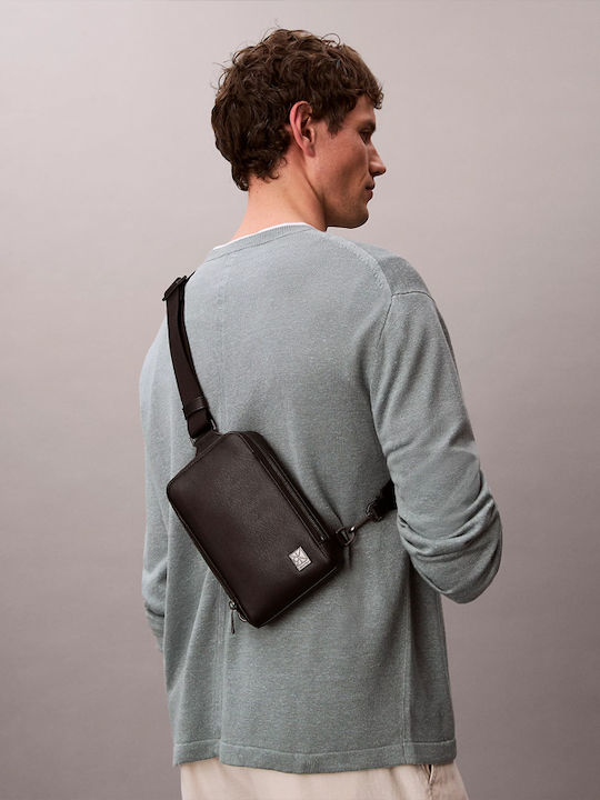 Emblem Herrentasche Sling Schwarz