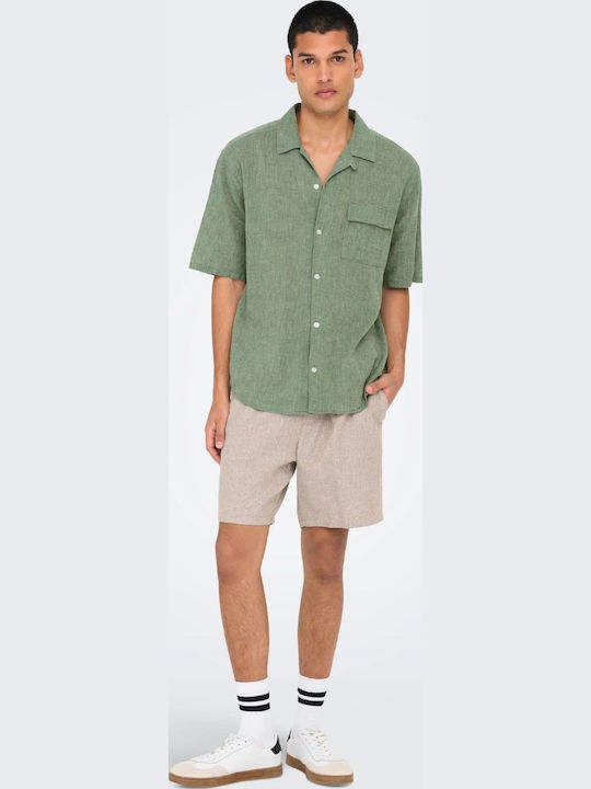 Caiden Short-sleeved Shirt Green