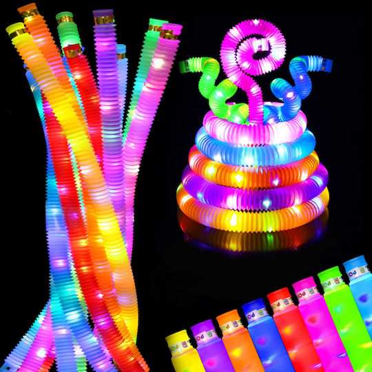 Set 6 Doris Pop Sensory Tubes Led Lights Expandable Size Up To 67 Cm