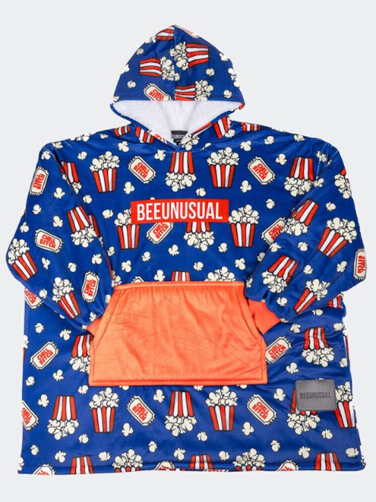 Bee. Unusual. Chill Bitch Strandponcho Blau