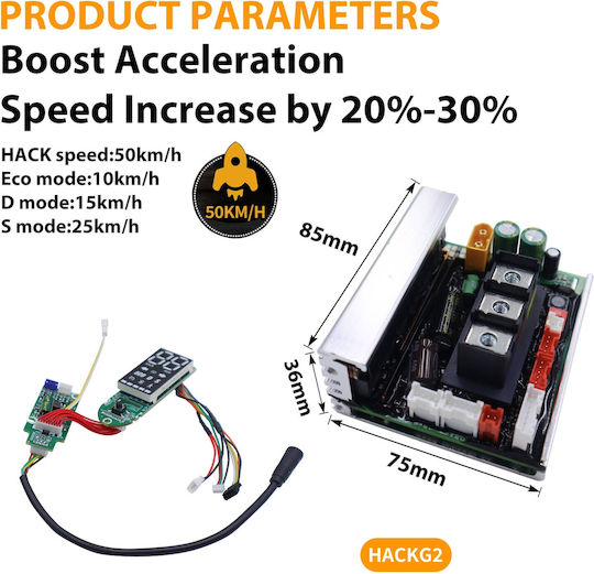 Monorim Hack G2max Controller Set Acceleration Speed Increase by 30%-40% Segway G2max