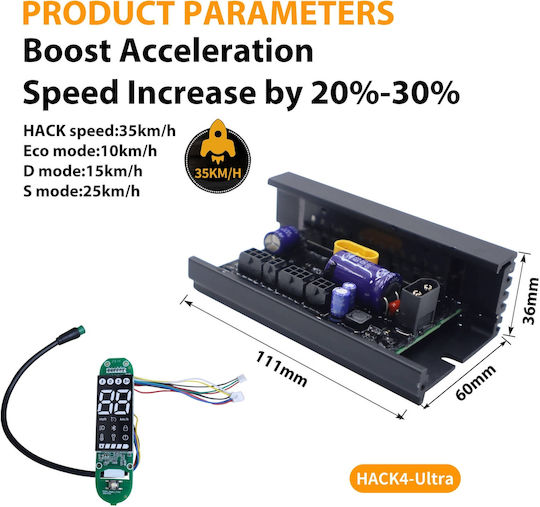 Σετ Χειριστηρίου Monorim Mi4h Hack Boost Acceleration Speed Increase Κατά 20%-30% Xiaomi 4 Ultra