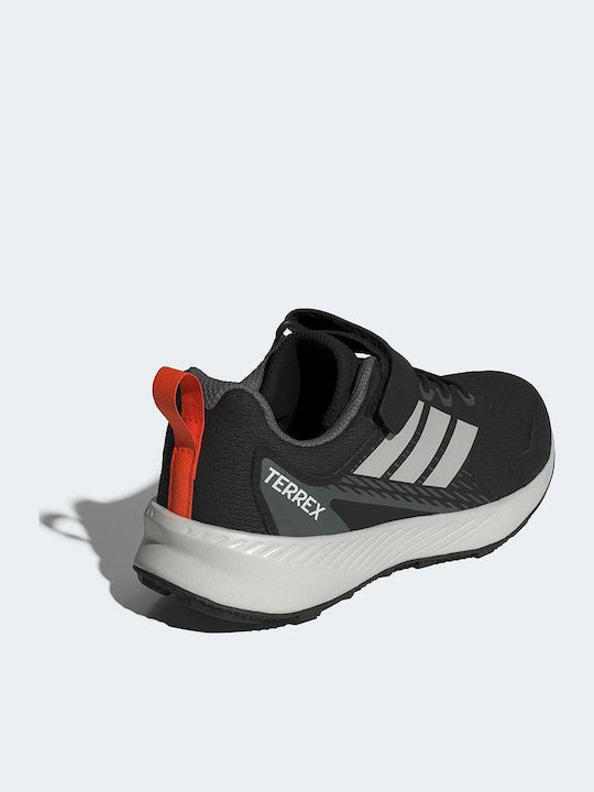 Kids Hiking Shoes Tracefinder With Hoop & Loop Closure Black