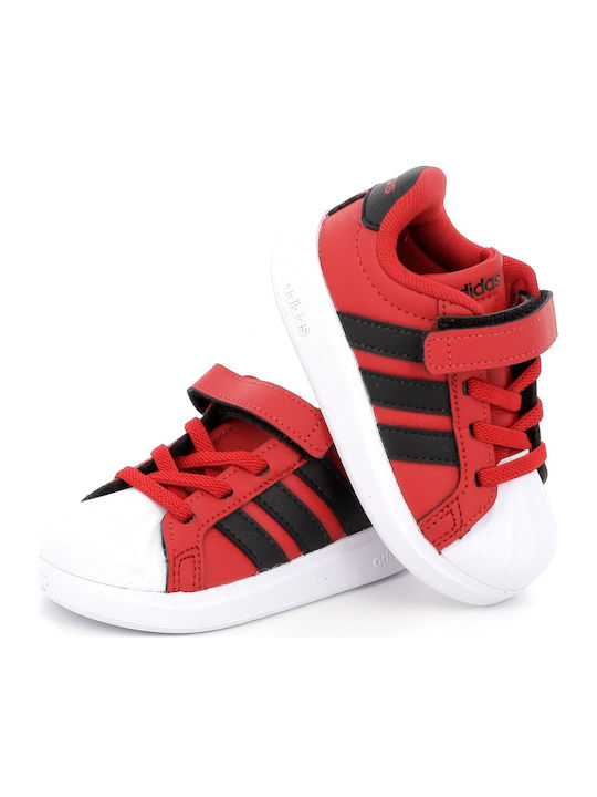 Streettalk Kids Sneakers with Hoop & Loop Closure Red
