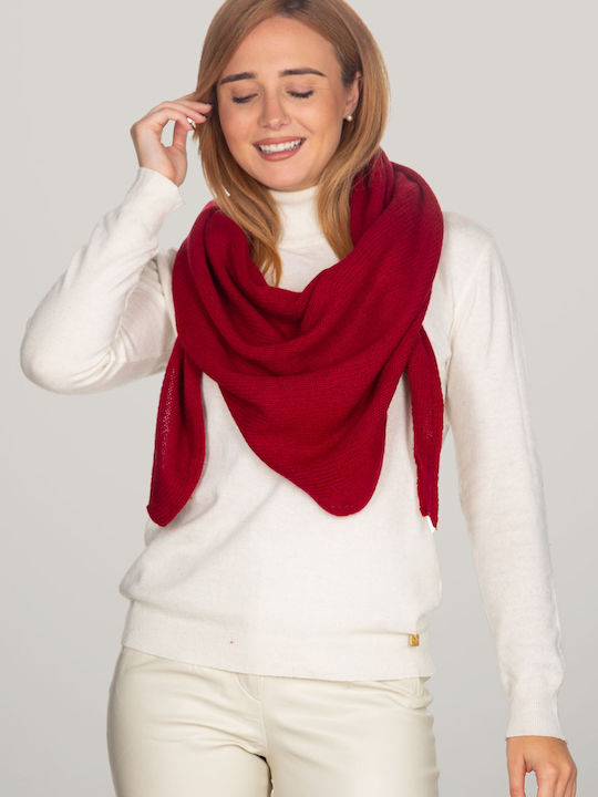 Women's Wool Scarf Red