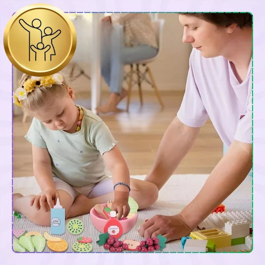 NICEkids Joc cu fructe și legume din lemn