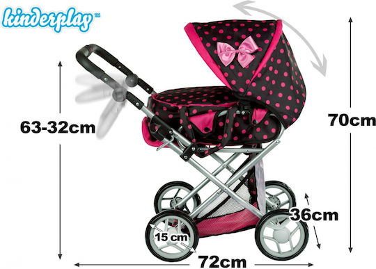 Kinderplay Cărucior pentru păpuși