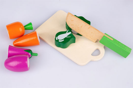 Kinderplay Joc cu fructe și legume din lemn 14buc