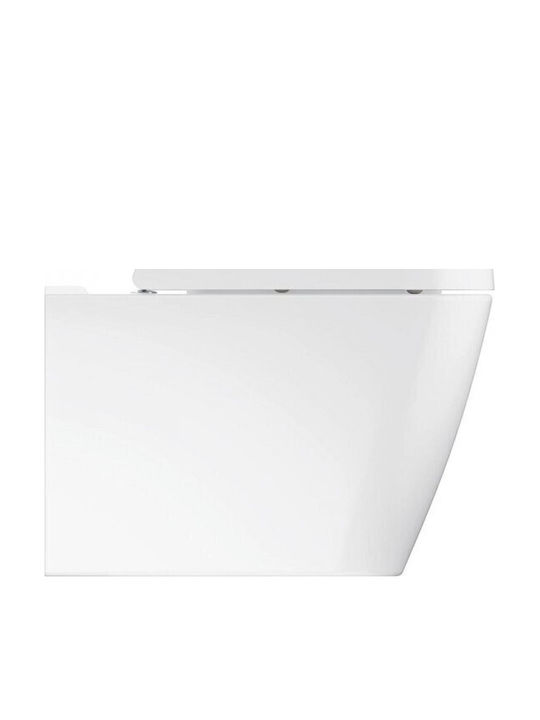 Grohe Ceramic Wandhängende Toilette Randlos mit Deckel Sanftes Schließen 4067393071969 Grohe Ceramic Wandhängende Toilette Randlos mit Deckel Sanftes Schließen 4067393071969