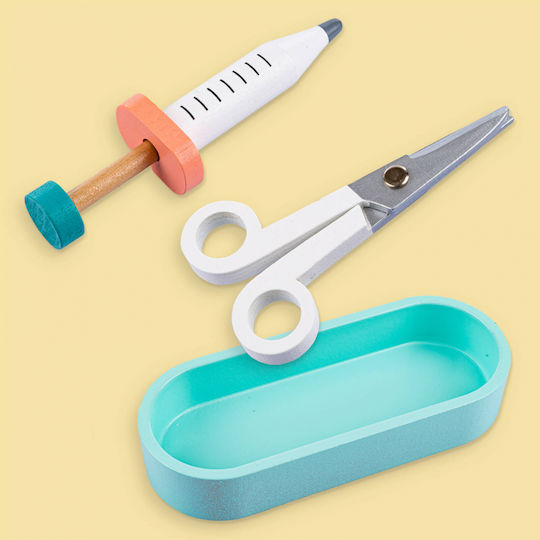 Kinderplay Set medical pentru copii din lemn
