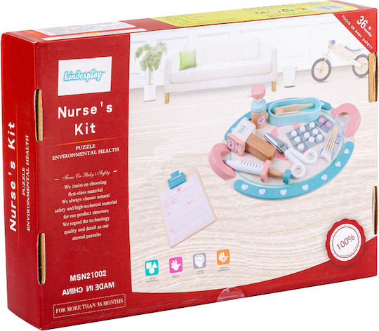 Kinderplay Set medical pentru copii din lemn