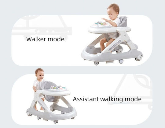 Little Mom Mersul Bebeluşilor Pentru 7+ Luni Gri