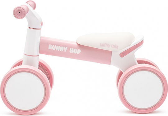 BabyMix Bunny Hop Ride On Pentru 12+ Luni Roz