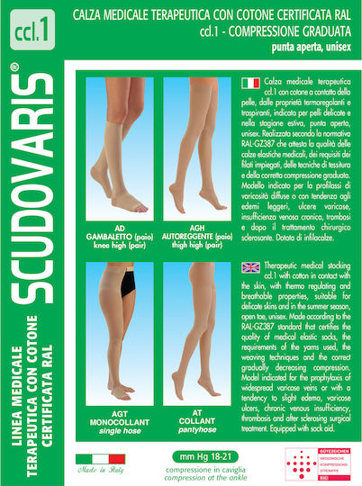 Scudovaris Pantyhose 18-21 mmHg Beige