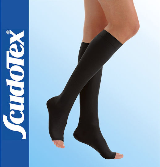 Scudotex Κάλτσες Κάτω Γόνατος 18-21 mmHg Μαύρες
