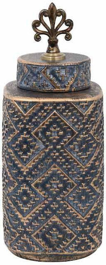 Fylliana Decorative Vase Gray 14.5x14.5x36cm