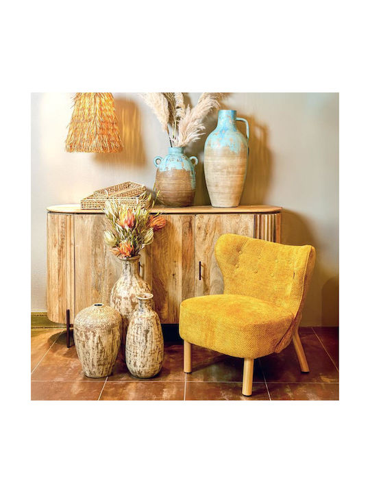 Keramikvase Fylliana Fl3235 Farbe Beige Gold 23x51cm 957-125-012