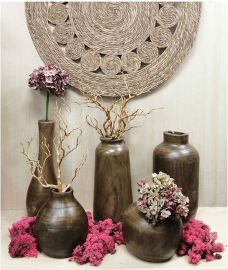 Atmosphera Decorative Vase Brown 15x15x43.5cm
