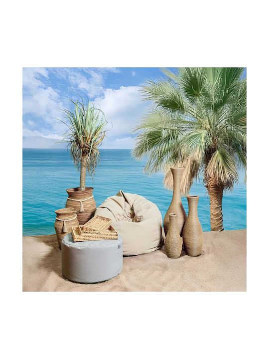 Fylliana Διακοσμητικό Βάζο Rattan Fl639 Gray 70cm 1Stück
