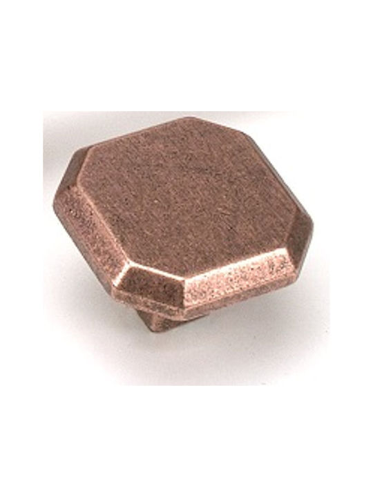 Giusti Knopf Möbelgriff aus Metallisch Black Silver WPO752/T2 1Stück