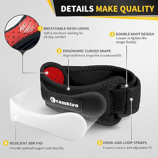 Ζώνη Στήριξης Επιγονατιδικό Strap 2τμχ 979018627