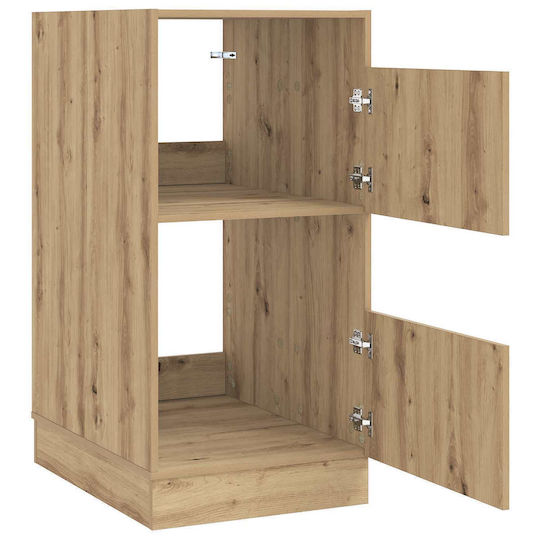 vidaXL Cabinet de baie Mobilier pentru baie L50xA68xÎ102cm Stejar