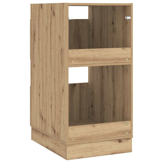 vidaXL Cabinet de baie Mobilier pentru baie L50xA68xÎ102cm Stejar