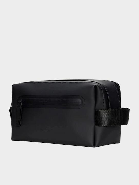 Rains Kulturbeutel Wash Bag Zip 16000 Schwarz