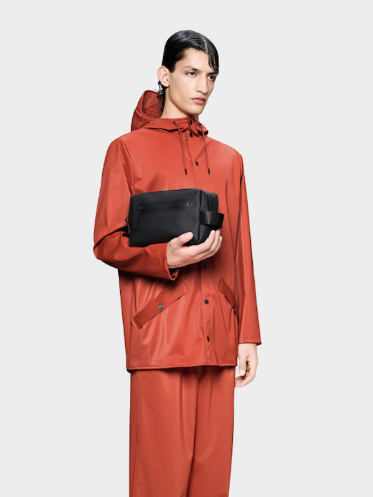 Rains Kulturbeutel Wash Bag Zip 16000 Schwarz