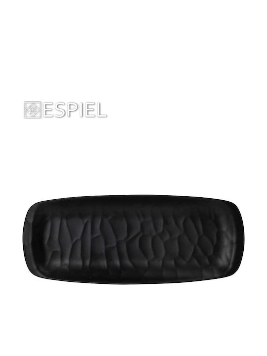 Espiel Wavy Matte Πιατέλα Σερβιρίσματος Ορθογώνια Μελαμίνης Μαύρη 21x8.5εκ. Espiel Wavy Matte Πιατέλα Σερβιρίσματος Ορθογώνια Μελαμίνης Μαύρη 21x8.5εκ.