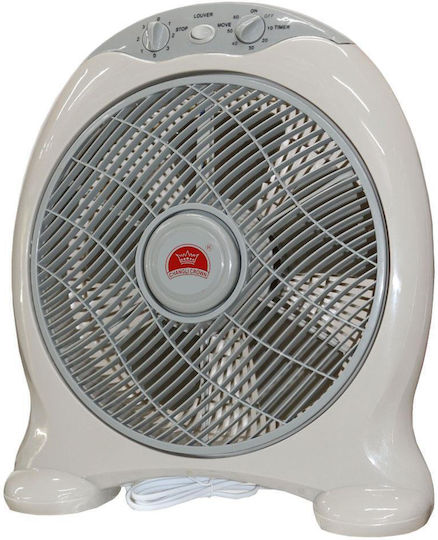 Box Fan 45W Διαμέτρου 30cm Λευκό