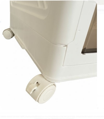 Plastic Office Cabinet with Wheels 55x32x94cm