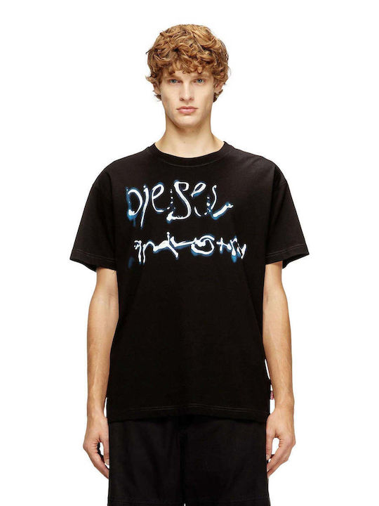 T-shirt Λευκο, Μαυρο, Μπλε