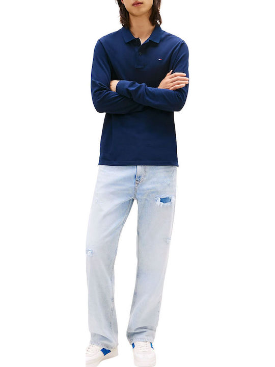 Polo Μπλούζα Μακρυμάνικη Navy Μπλε