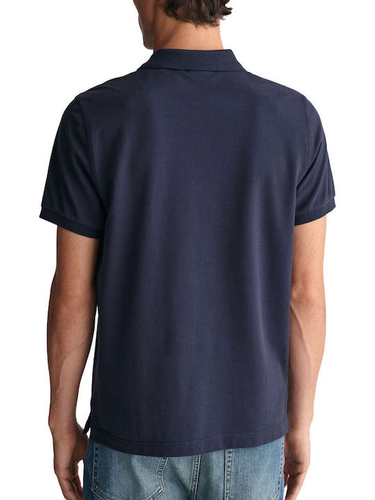 Shield Pique Polo T-shirt Blue