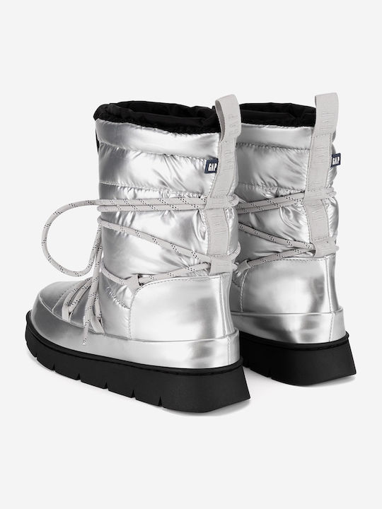 Damenstiefel Silber