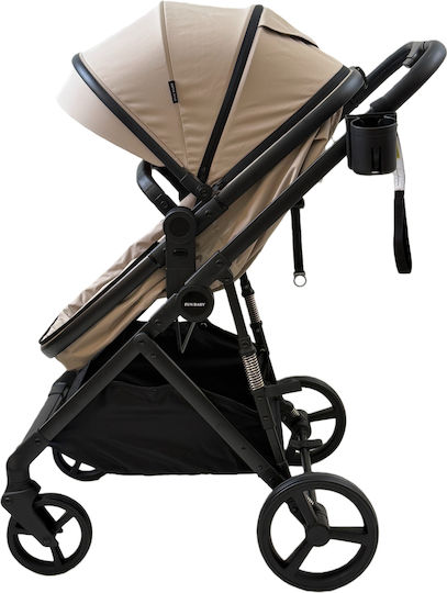 ForAll Fun Baby Star Verstellbar 3 in 1 Baby Kinderwagen Geeignet für Neugeborene Beige