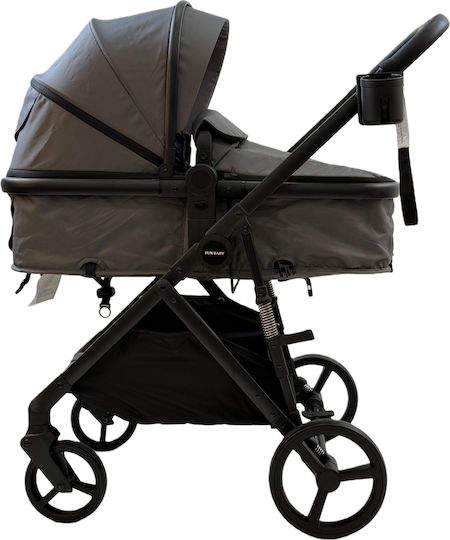 ForAll Fun Baby Star Adjustable 3 in 1 Baby Stroller Suitable for Newborn Gray