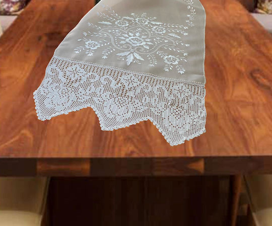 Linea Home Läufer mit Stickerei Rosa 46x170cm