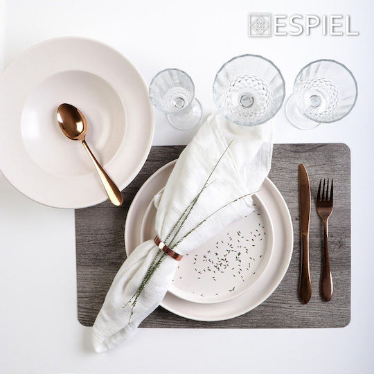 Espiel Platzdeckchen Kunststoff Gray 45x30cm 1Stück
