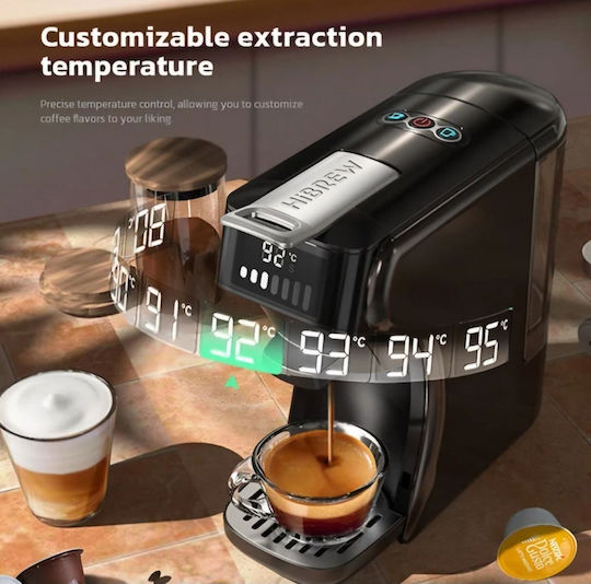 Hibrew H1B Καφετιέρα για Κάψουλες Nespresso Πίεσης 20bar Μαύρη