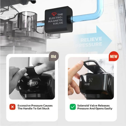 Hibrew H1B Καφετιέρα για Κάψουλες Nespresso Πίεσης 20bar Μαύρη