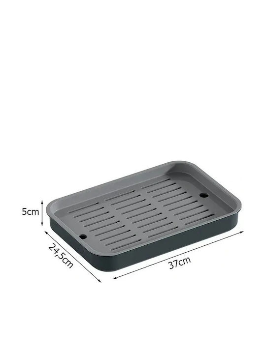 Verk Group Στραγγιστήρι Νεροχύτη Πλαστικό Γκρι 37x24.5cm