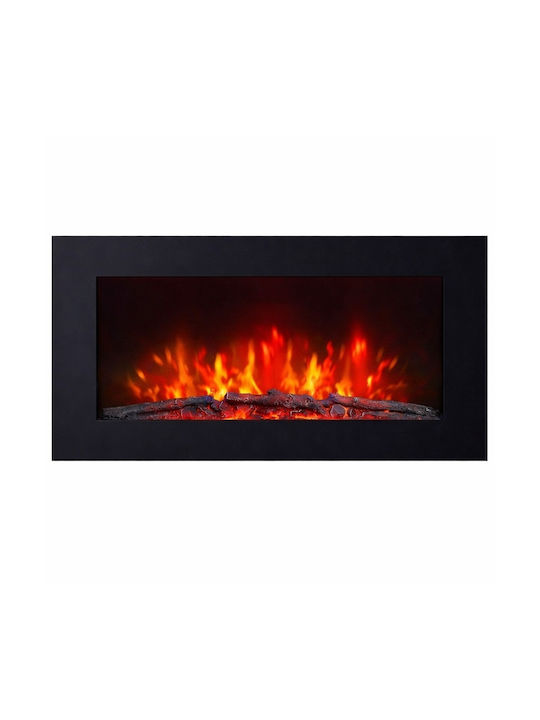 Hitense Wall Mounted Electric Fireplace 2000W 91x11.5cm Black