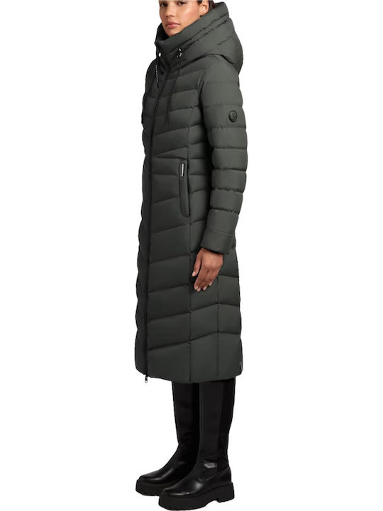 Lungă Jachetă de femei Puffer Khaki