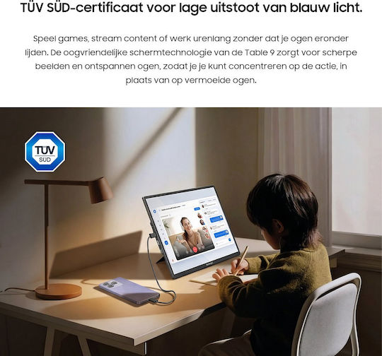 BlackView Table 9 IPS Φορητό Monitor 16" FHD 1920x1200
