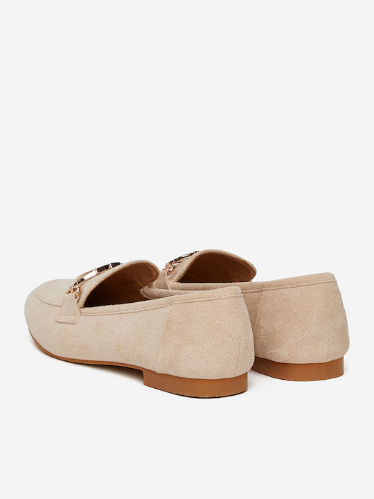Γυναικεία Loafers σε Μπεζ Χρώμα