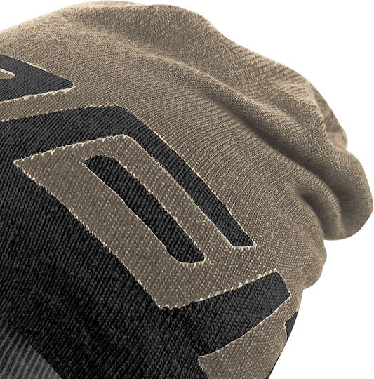 Beanie Unisex Σκούφος Πλεκτός σε Χακί χρώμα